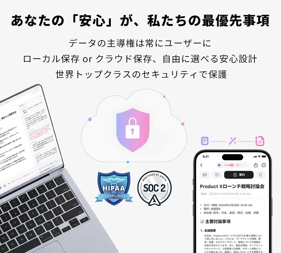 SOC 2 Type II認証取得完了:さらに強化された確固たるセキュリティ